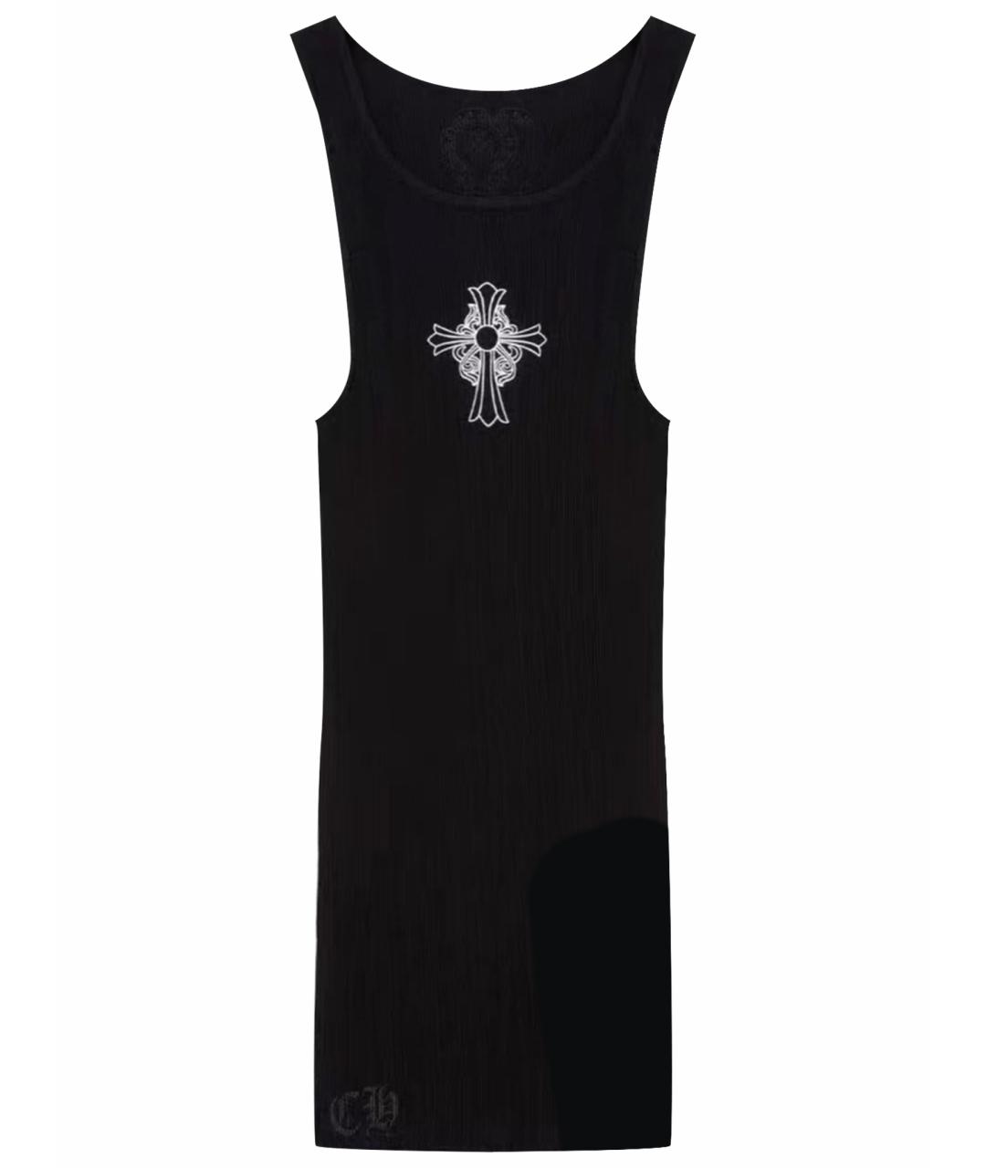 CHROME HEARTS Черная хлопковая майка, фото 1