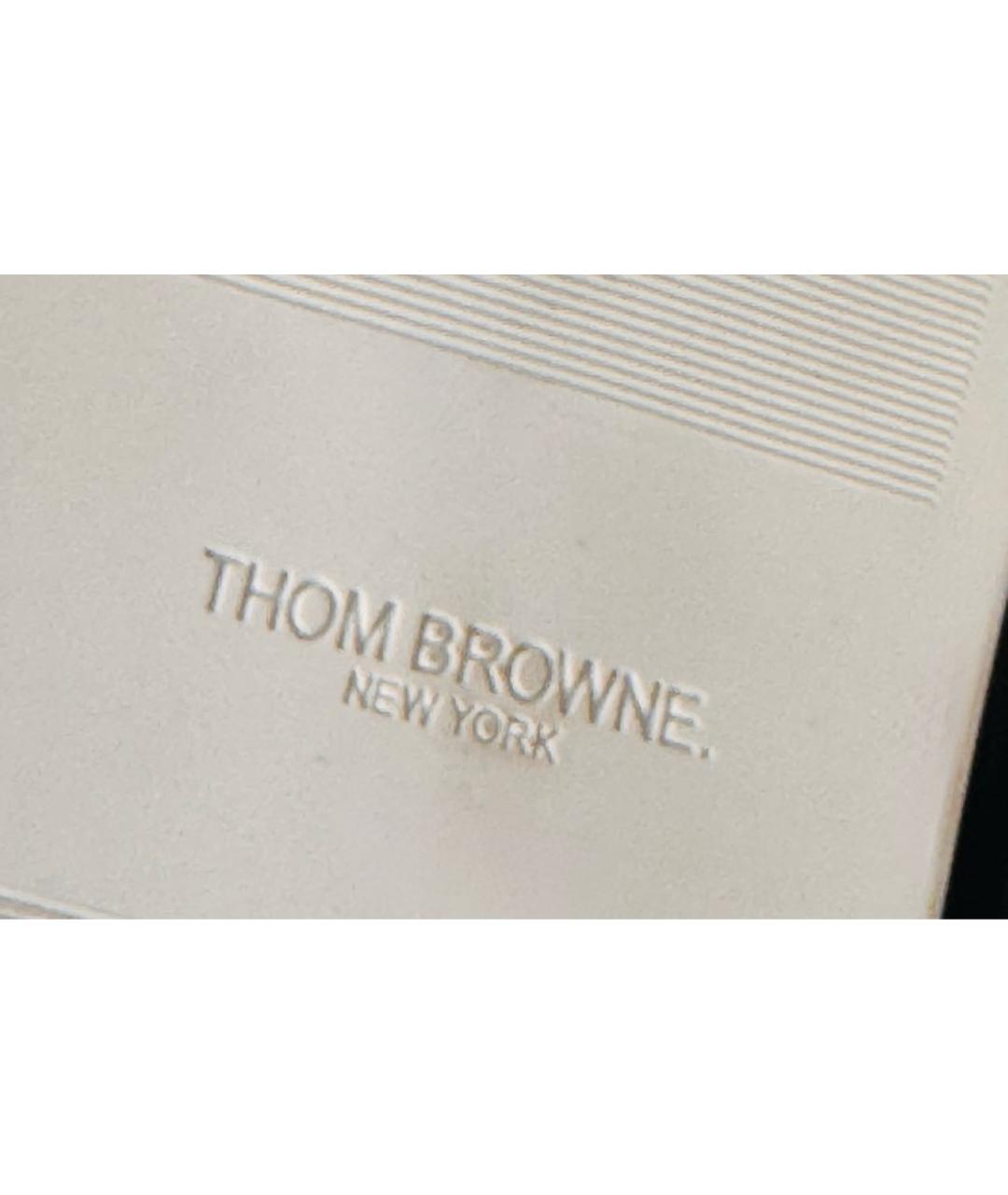 THOM BROWNE Мульти кожаные низкие кроссовки / кеды, фото 8