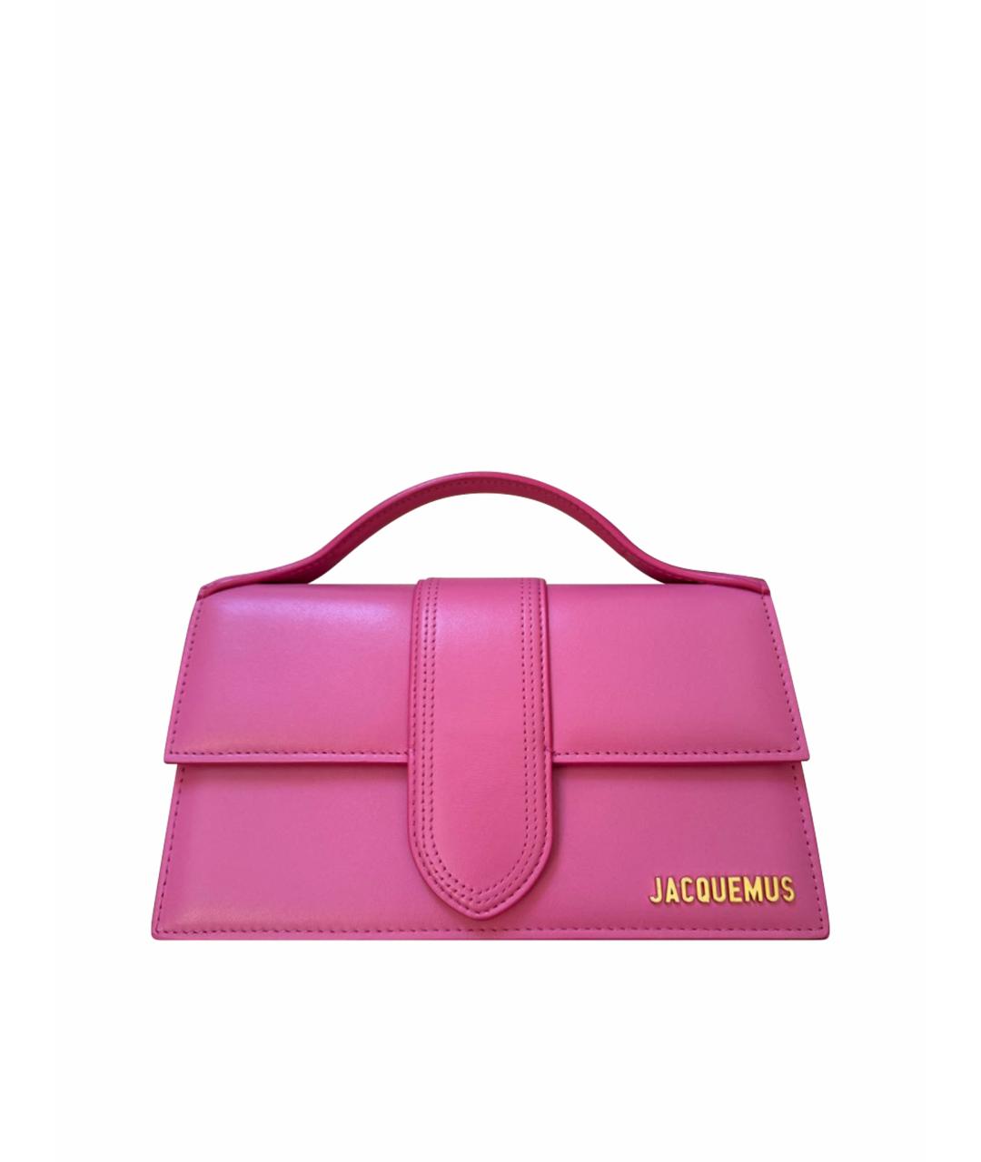JACQUEMUS Фуксия кожаная сумка через плечо, фото 1