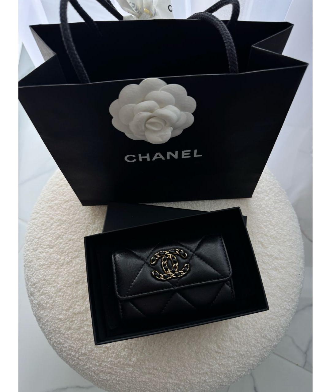CHANEL Черный кожаный кардхолдер, фото 9