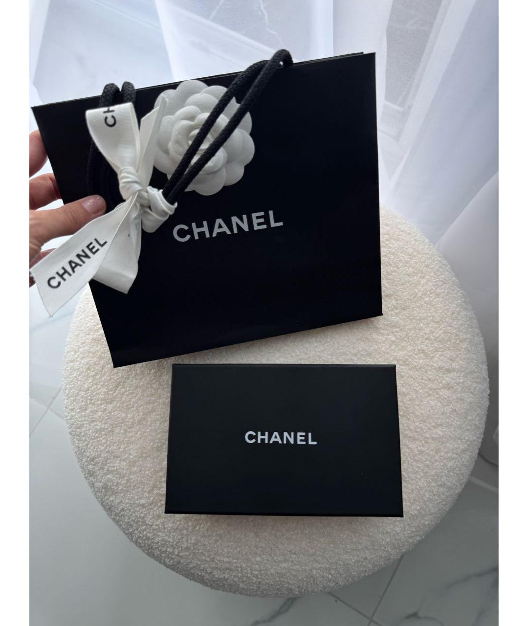 CHANEL Черный кожаный кардхолдер, фото 8
