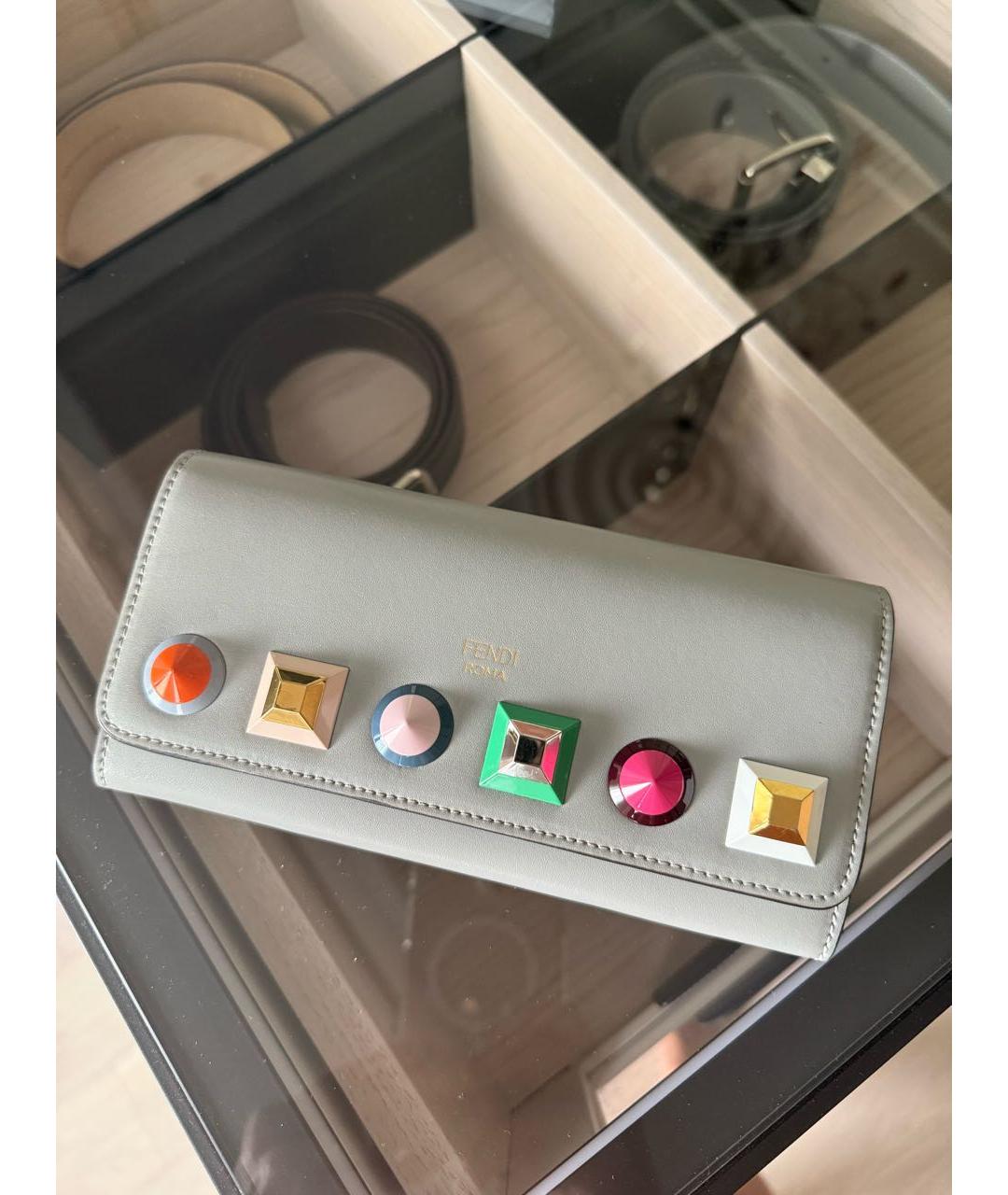 FENDI Мульти кожаный кошелек, фото 7