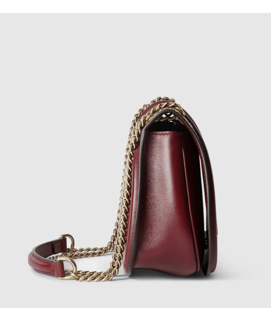 GUCCI Красная кожаная сумка через плечо, фото 2