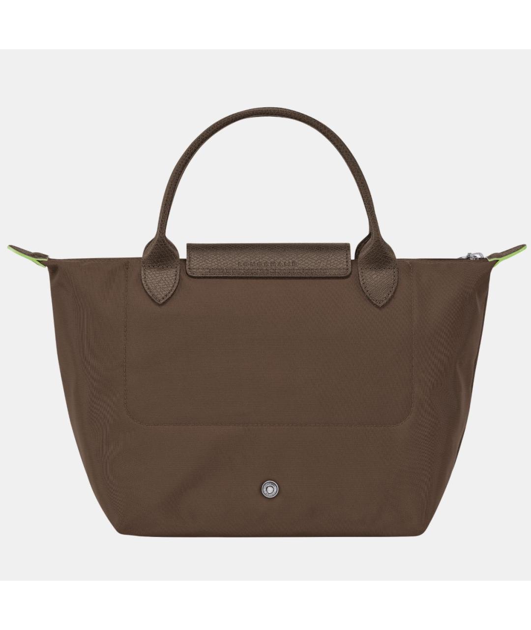 LONGCHAMP Коричневая кожаная сумка тоут, фото 3