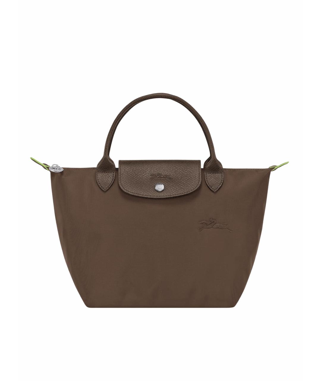 LONGCHAMP Коричневая кожаная сумка тоут, фото 1
