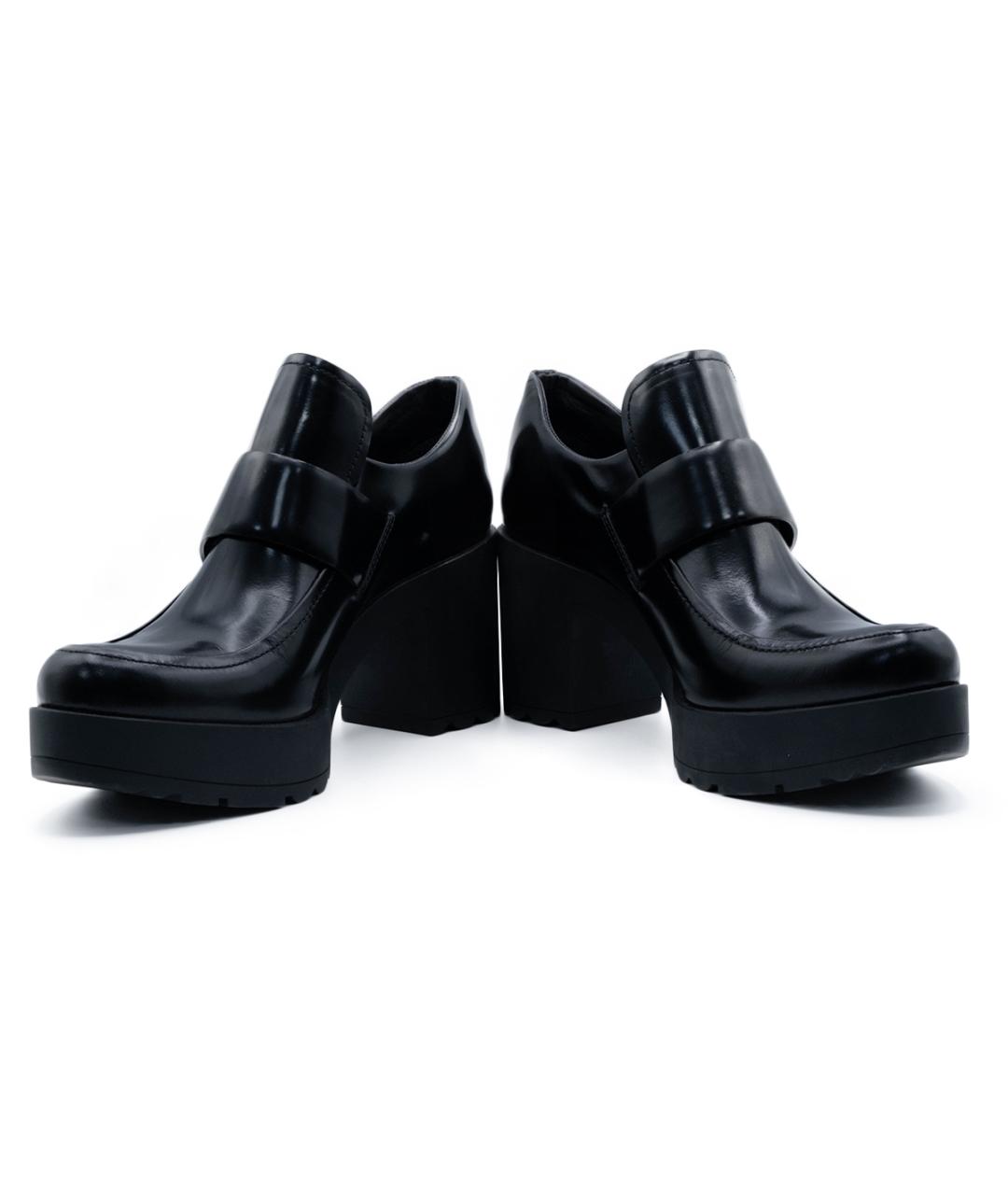 PRADA Черные кожаные туфли, фото 4