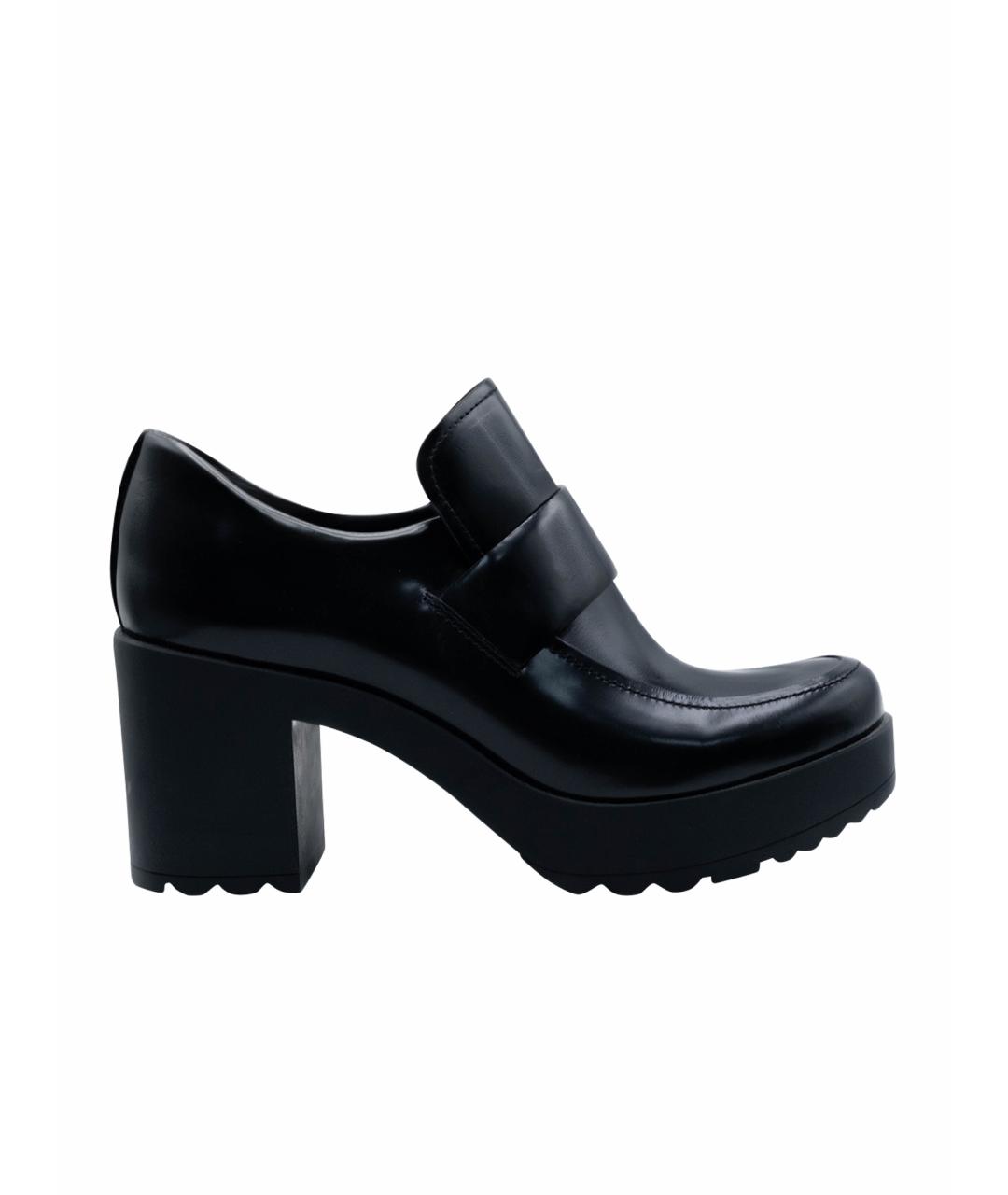 PRADA Черные кожаные туфли, фото 6