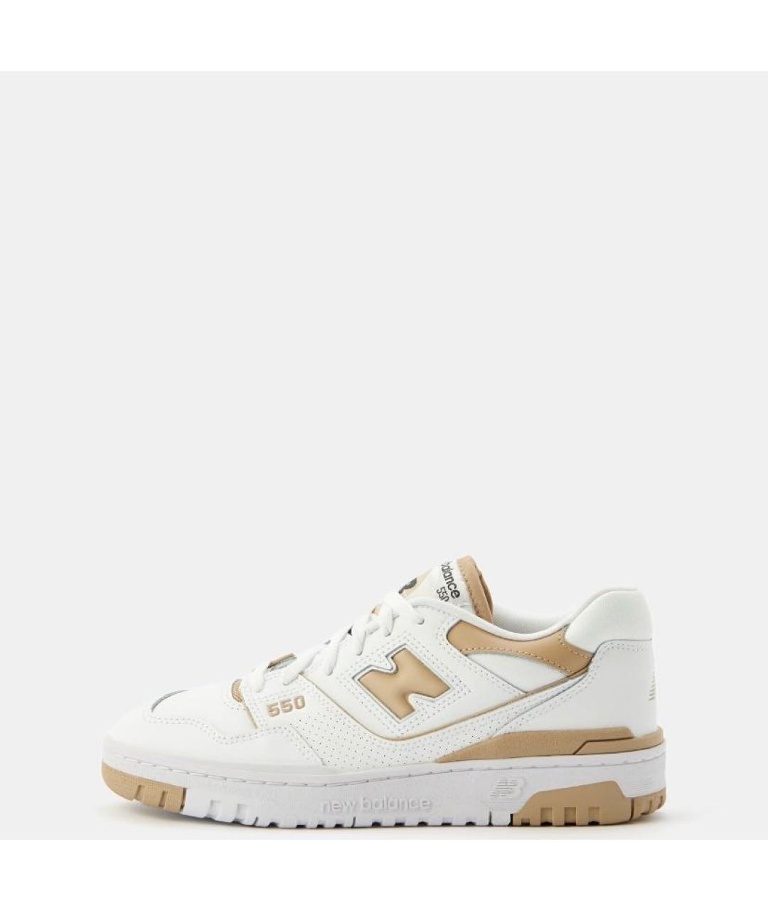 NEW BALANCE Белые кожаные кроссовки, фото 2