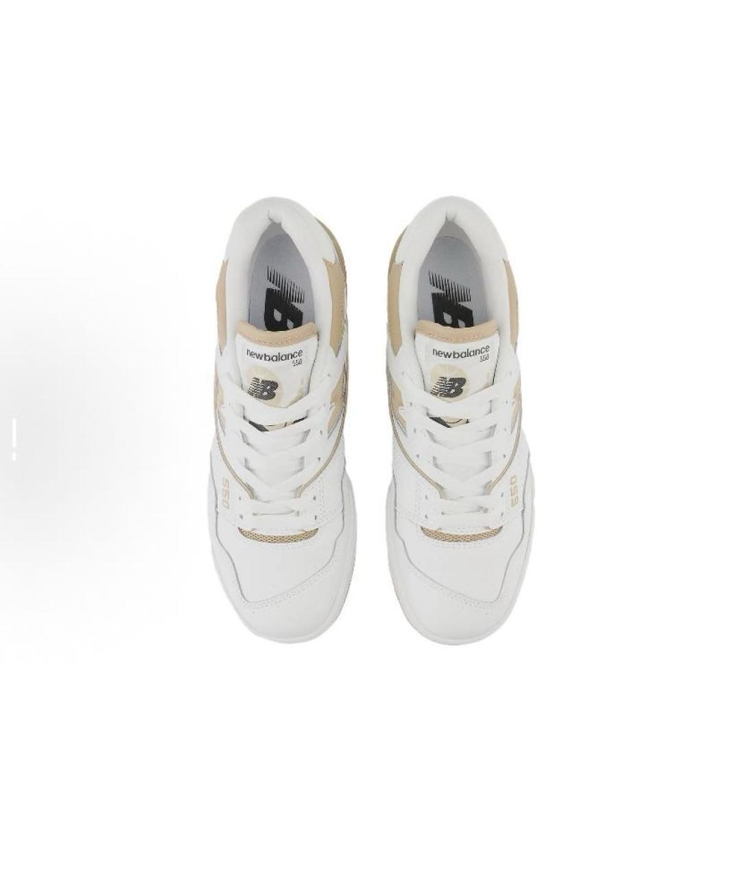 NEW BALANCE Белые кожаные кроссовки, фото 5