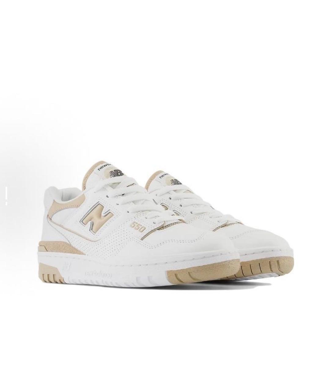 NEW BALANCE Белые кожаные кроссовки, фото 4