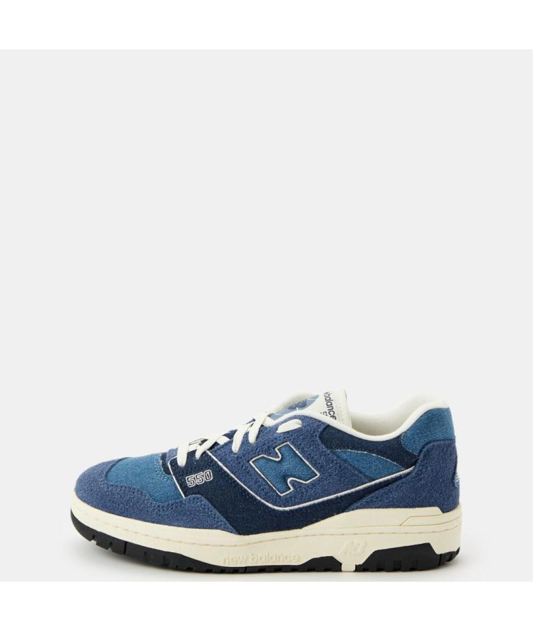 NEW BALANCE Синие замшевые кроссовки, фото 2