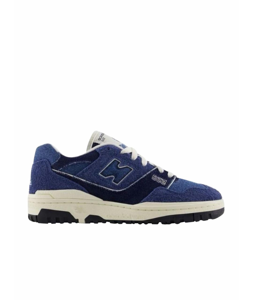 NEW BALANCE Синие замшевые кроссовки, фото 1