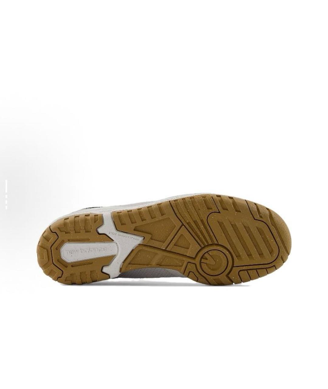 NEW BALANCE Бежевые кожаные кроссовки, фото 5
