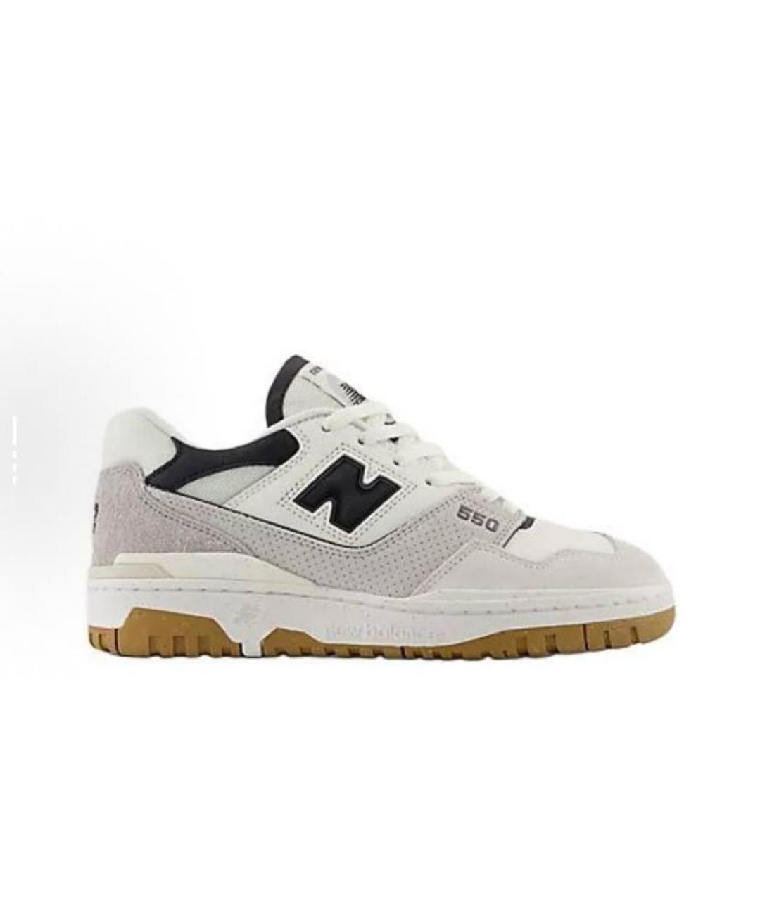 NEW BALANCE Бежевые кожаные кроссовки, фото 6