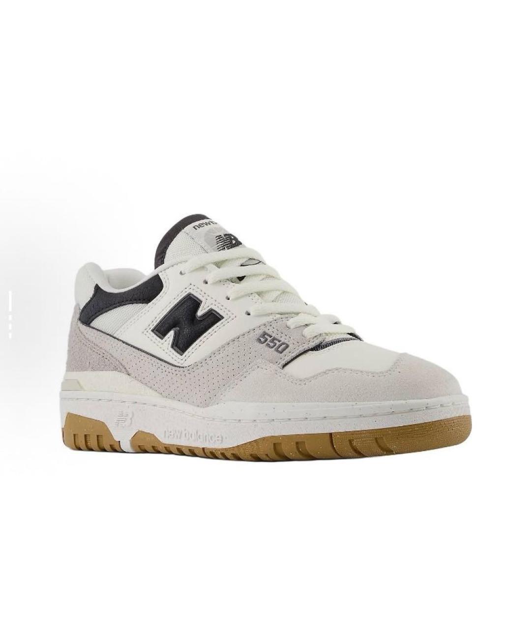 NEW BALANCE Бежевые кожаные кроссовки, фото 4