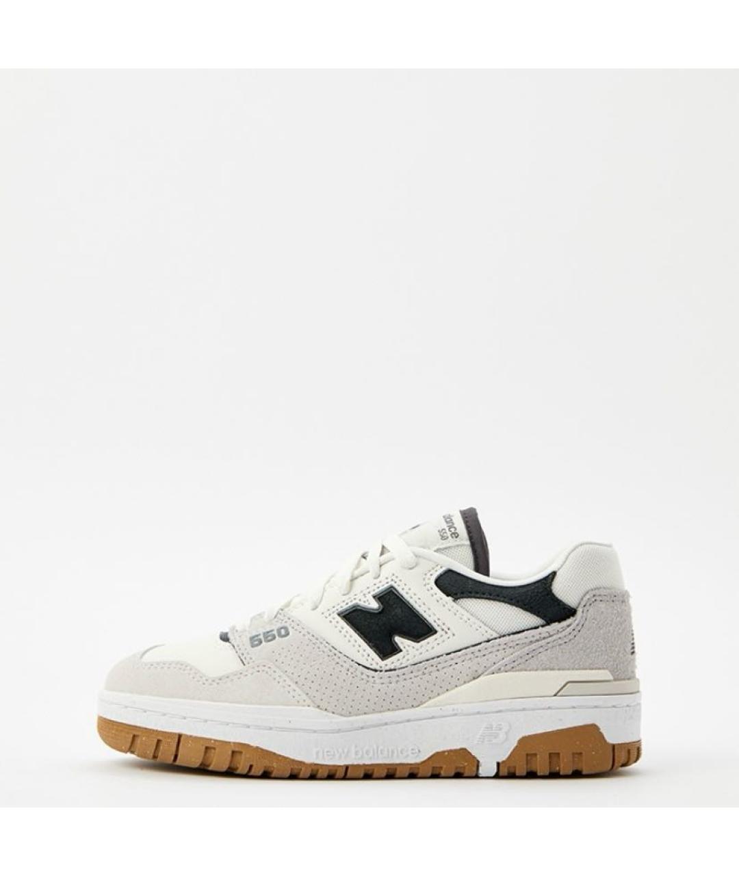 NEW BALANCE Бежевые кожаные кроссовки, фото 2