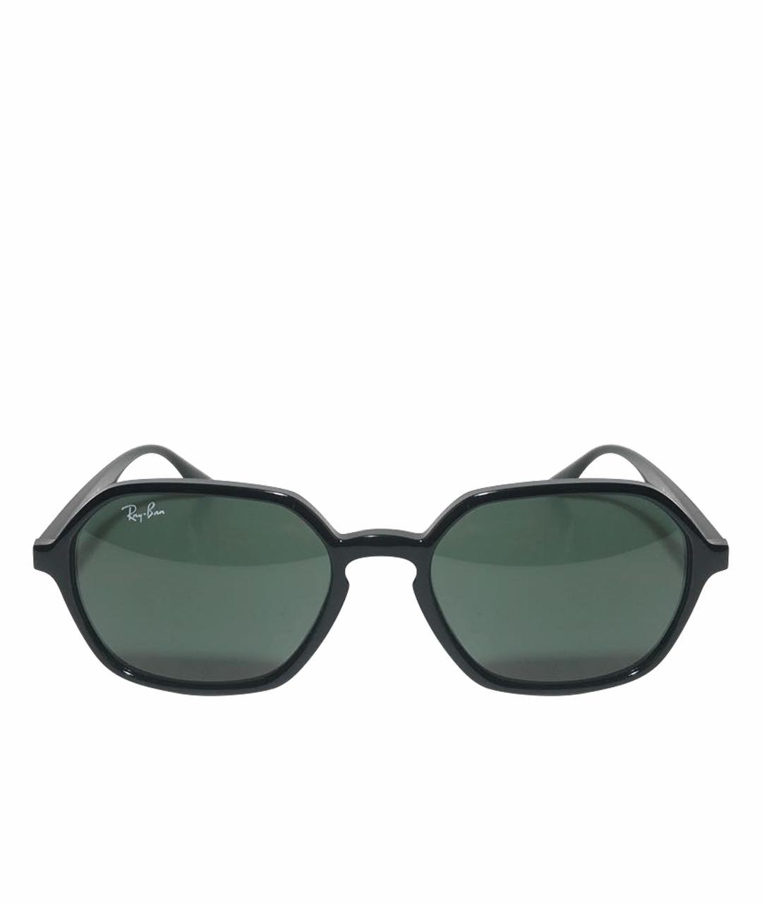 RAY BAN Черные пластиковые солнцезащитные очки, фото 1