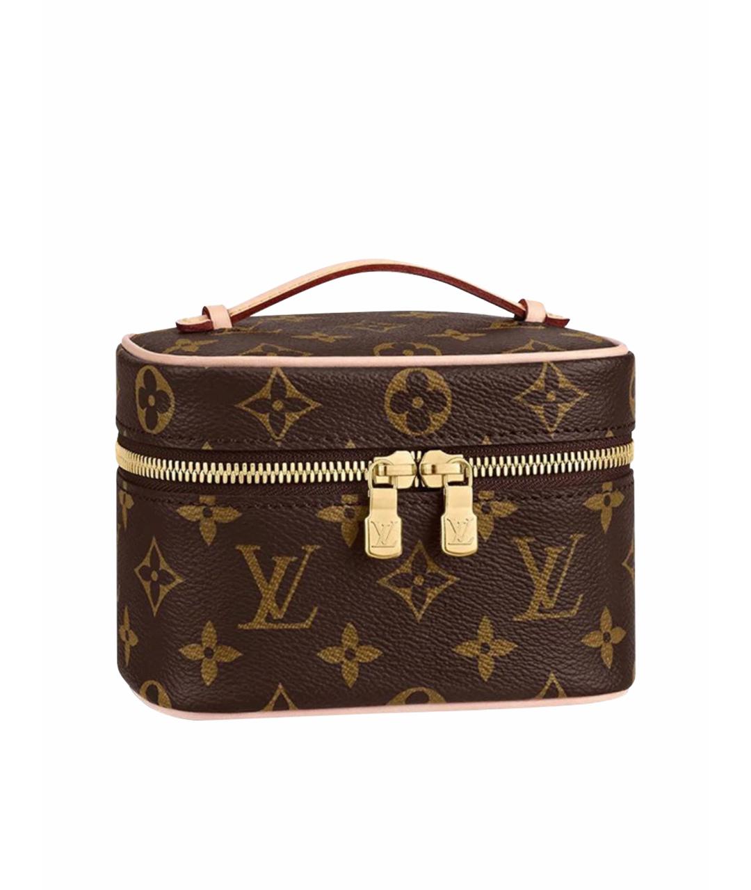 LOUIS VUITTON Коричневая сумка с короткими ручками, фото 1