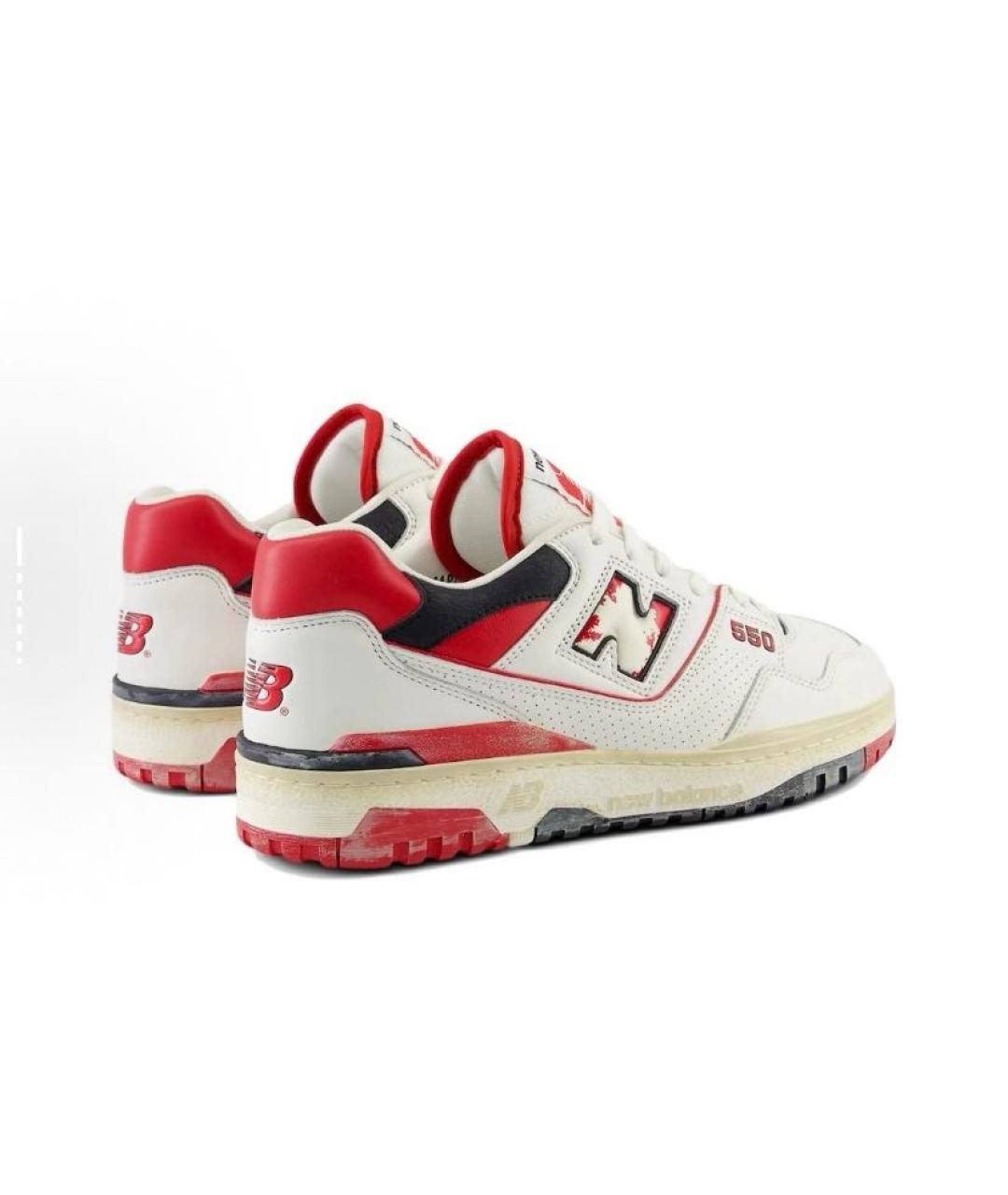 NEW BALANCE Белые кожаные кроссовки, фото 5