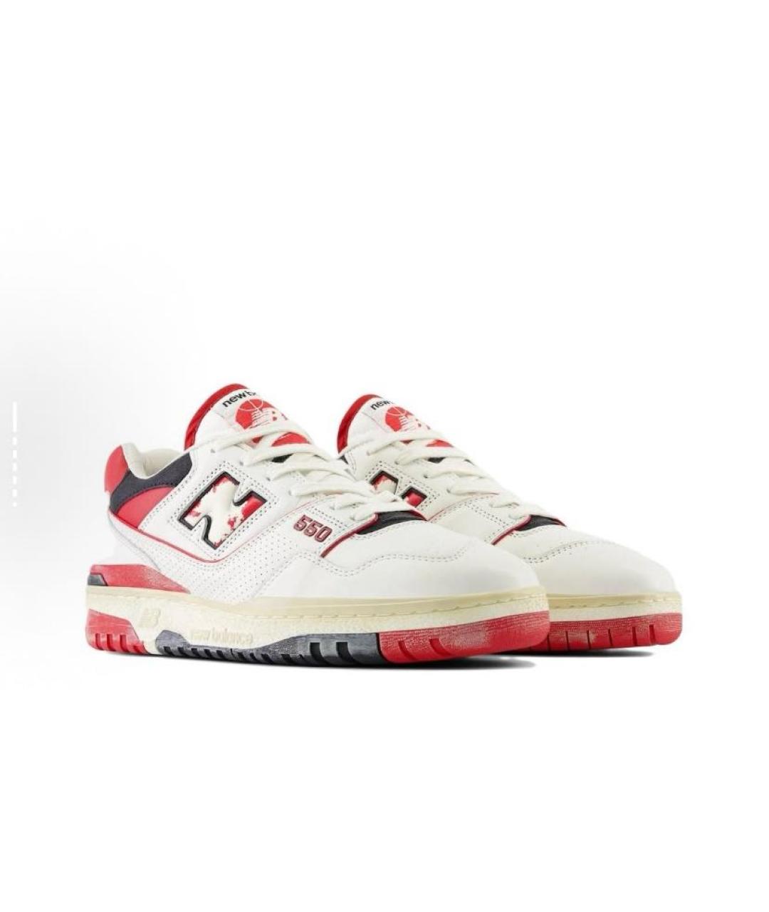 NEW BALANCE Белые кожаные кроссовки, фото 3