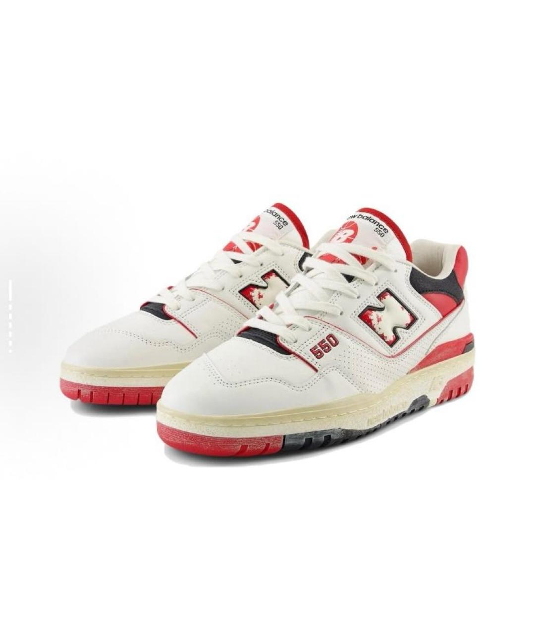NEW BALANCE Белые кожаные кроссовки, фото 4