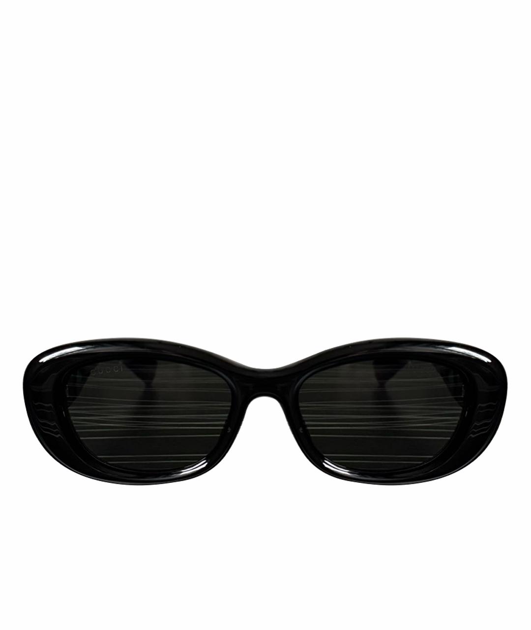 GUCCI Черные пластиковые солнцезащитные очки, фото 1