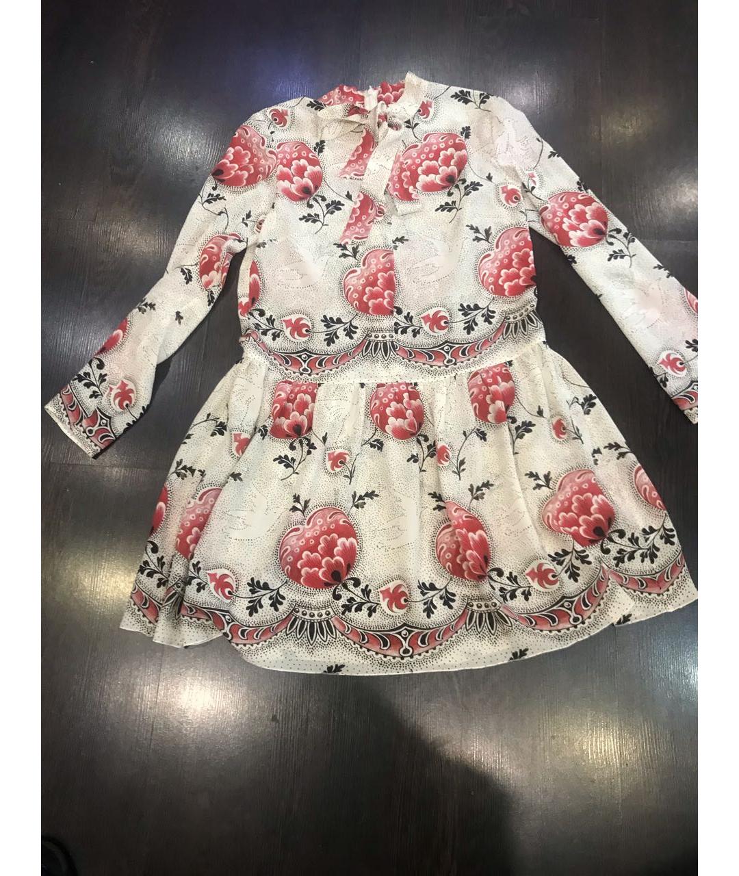 RED VALENTINO Мульти шелковое повседневное платье, фото 2