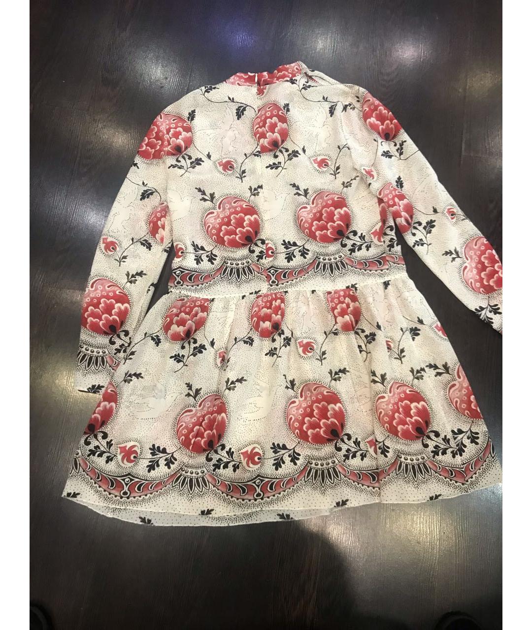 RED VALENTINO Мульти шелковое повседневное платье, фото 3