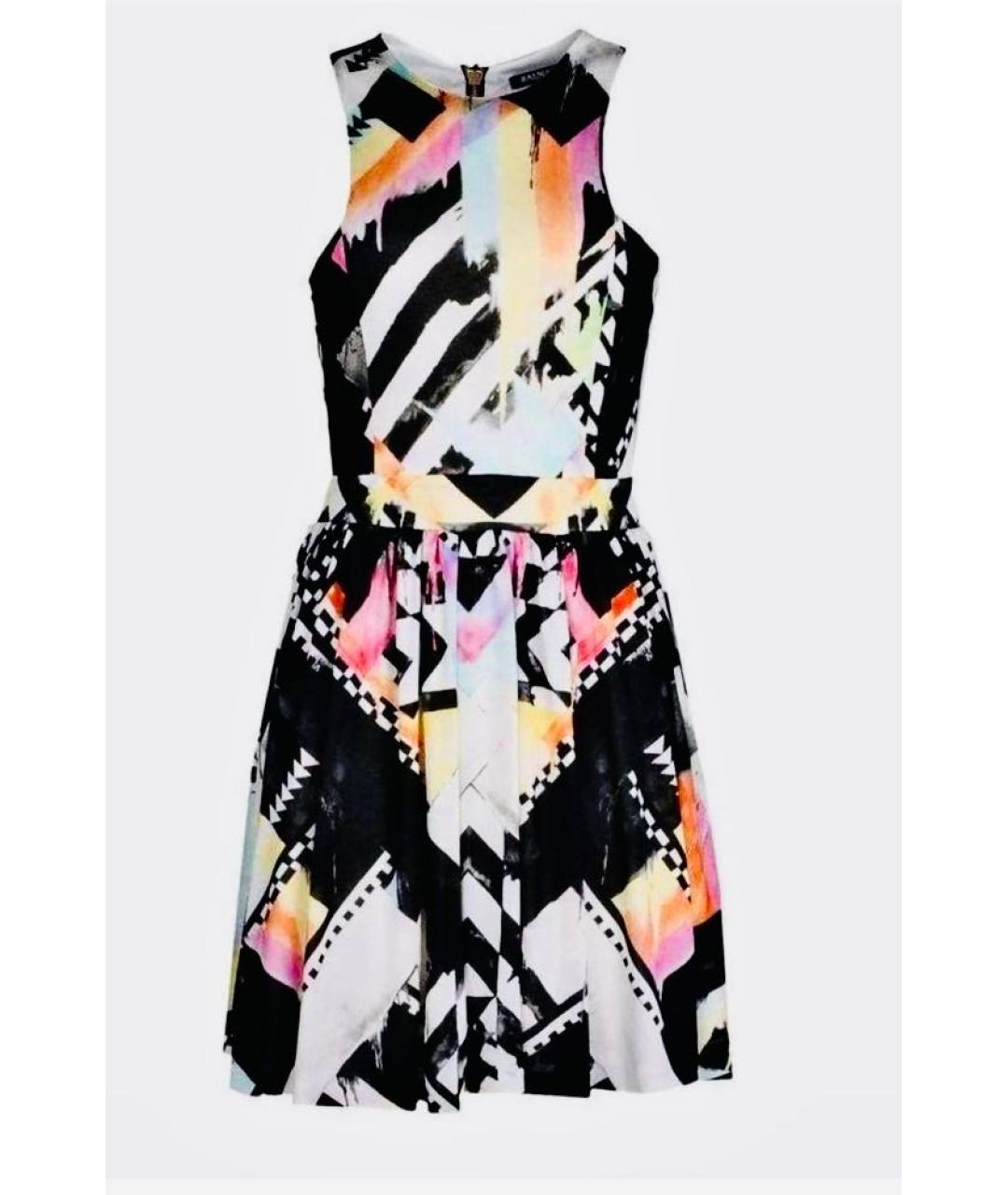 BALMAIN Мульти вискозное коктейльное платье, фото 8