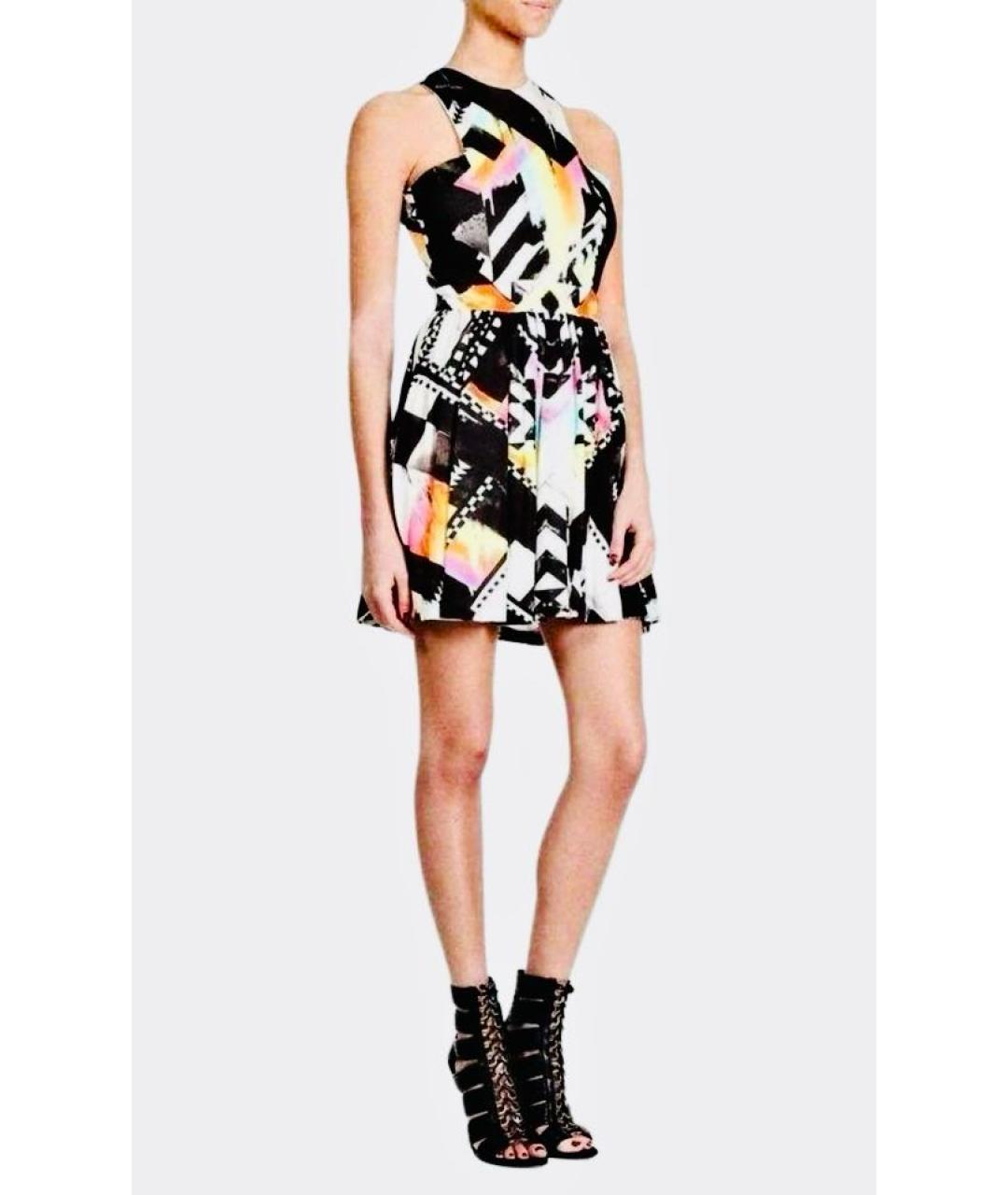 BALMAIN Мульти вискозное коктейльное платье, фото 4