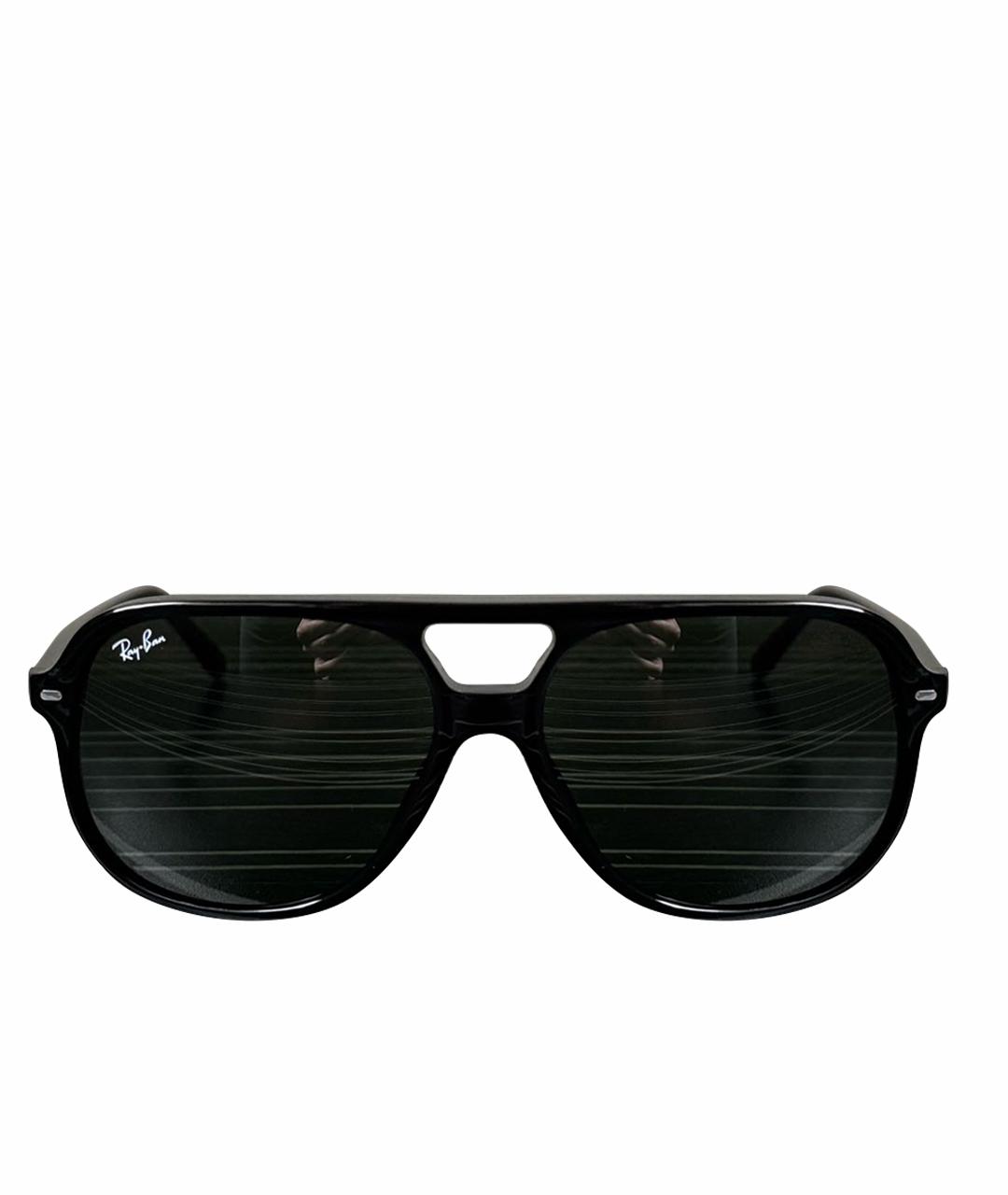 RAY BAN Черные пластиковые солнцезащитные очки, фото 1