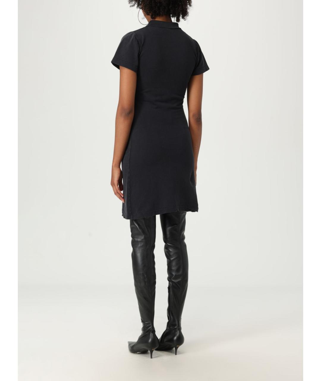 BALENCIAGA Темно-синее хлопковое повседневное платье, фото 3
