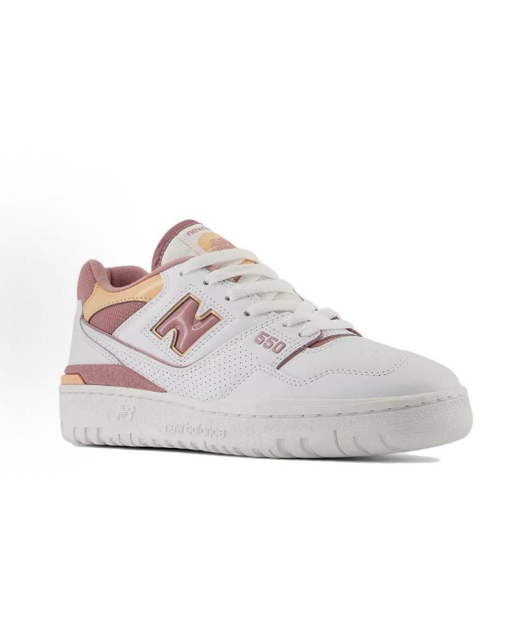 NEW BALANCE Белые кожаные кроссовки, фото 4