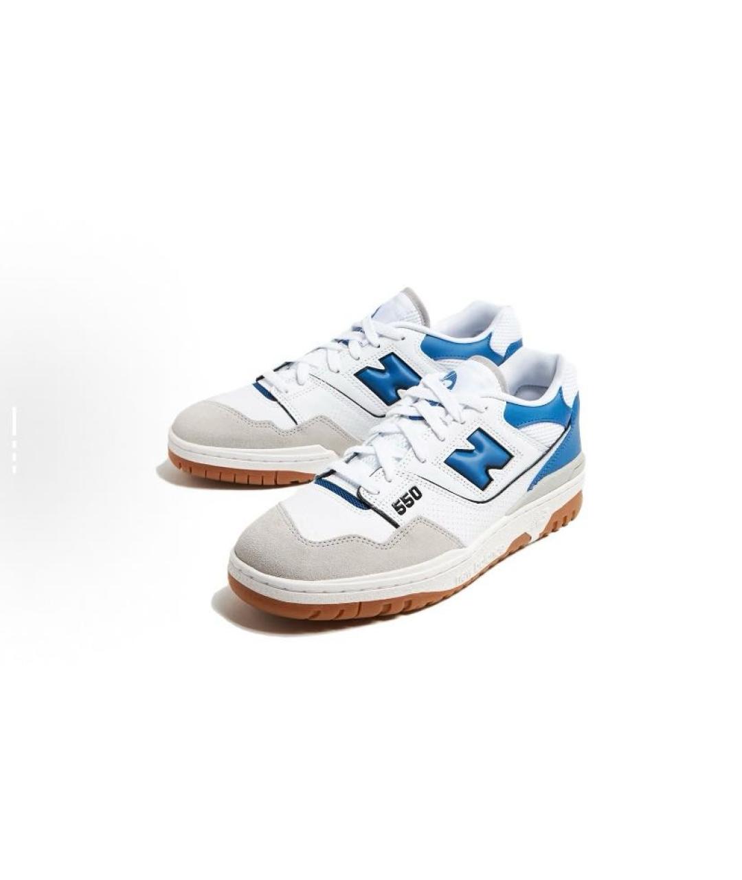 NEW BALANCE Белые кожаные кроссовки, фото 5