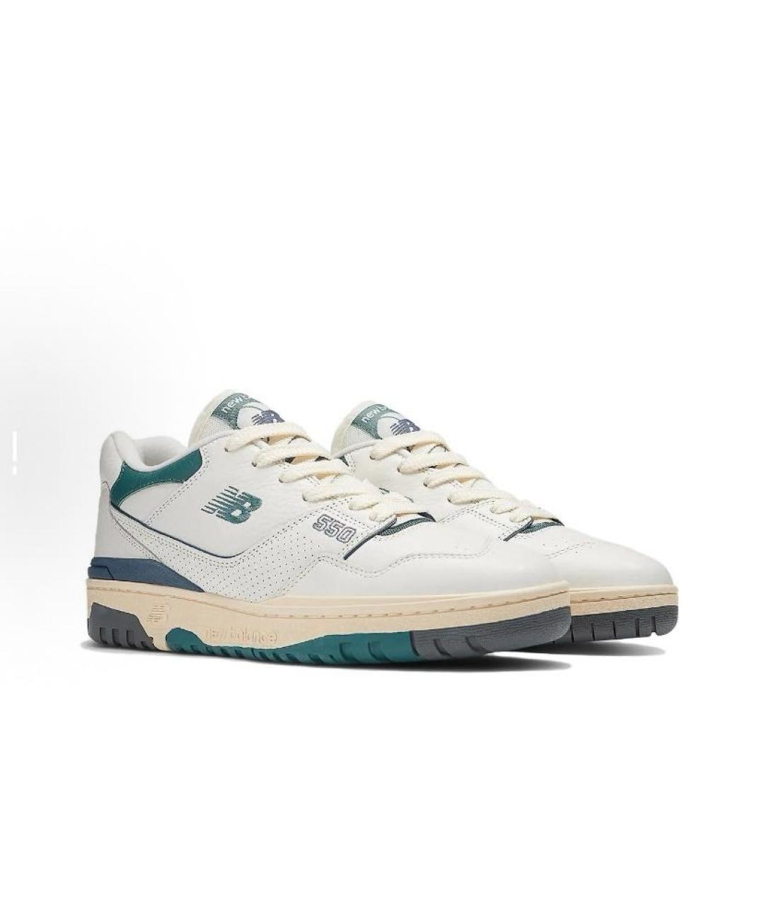 NEW BALANCE Бежевые кожаные кроссовки, фото 4