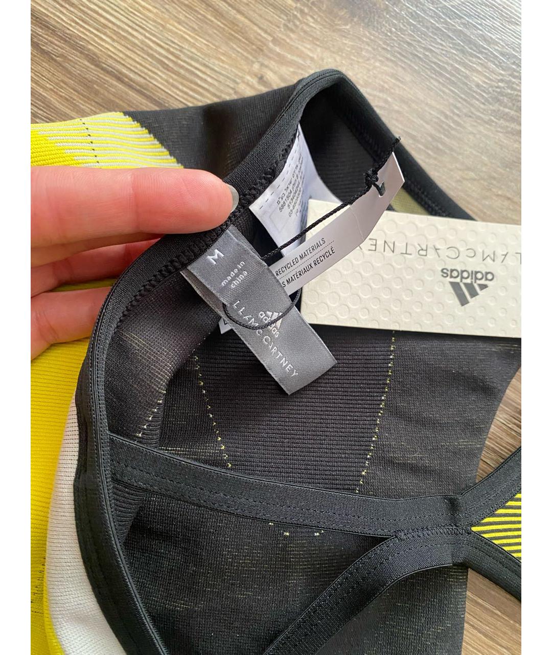 ADIDAS BY STELLA MCCARTNEY Желтая полиэстеровая майка, фото 7