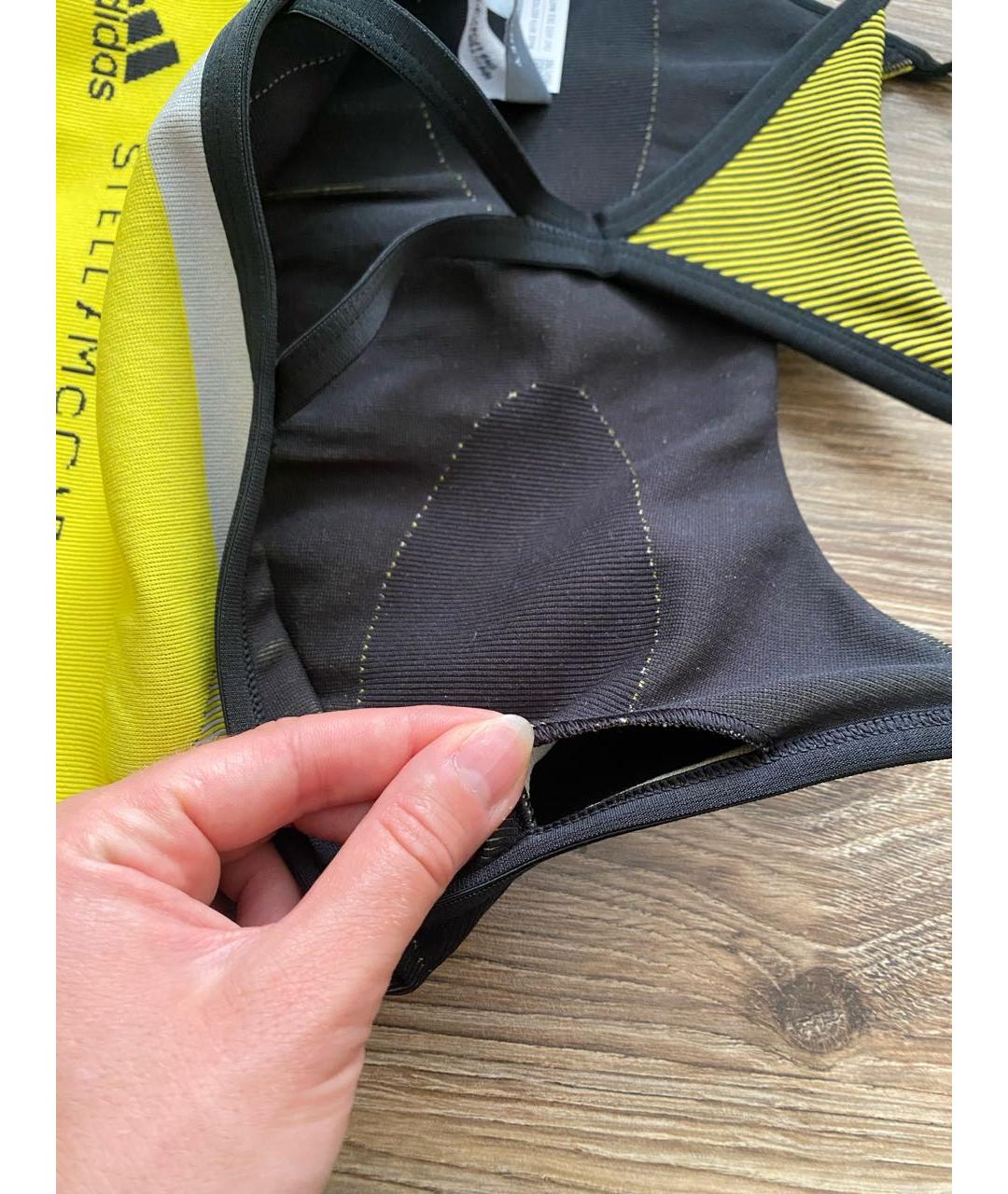 ADIDAS BY STELLA MCCARTNEY Желтая полиэстеровая майка, фото 8