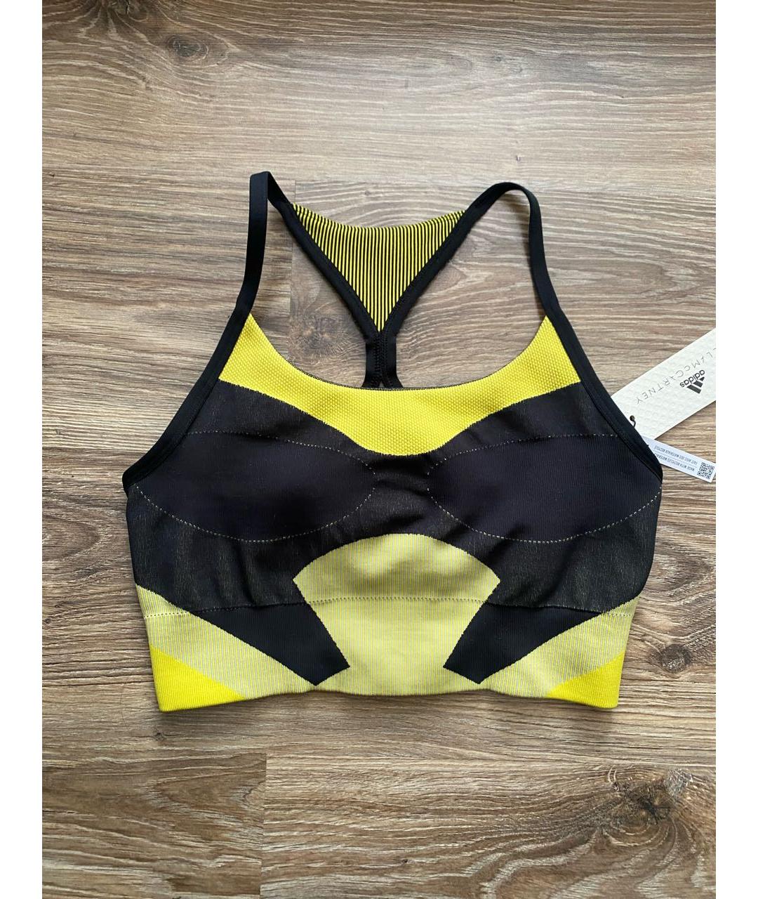 ADIDAS BY STELLA MCCARTNEY Желтая полиэстеровая майка, фото 5