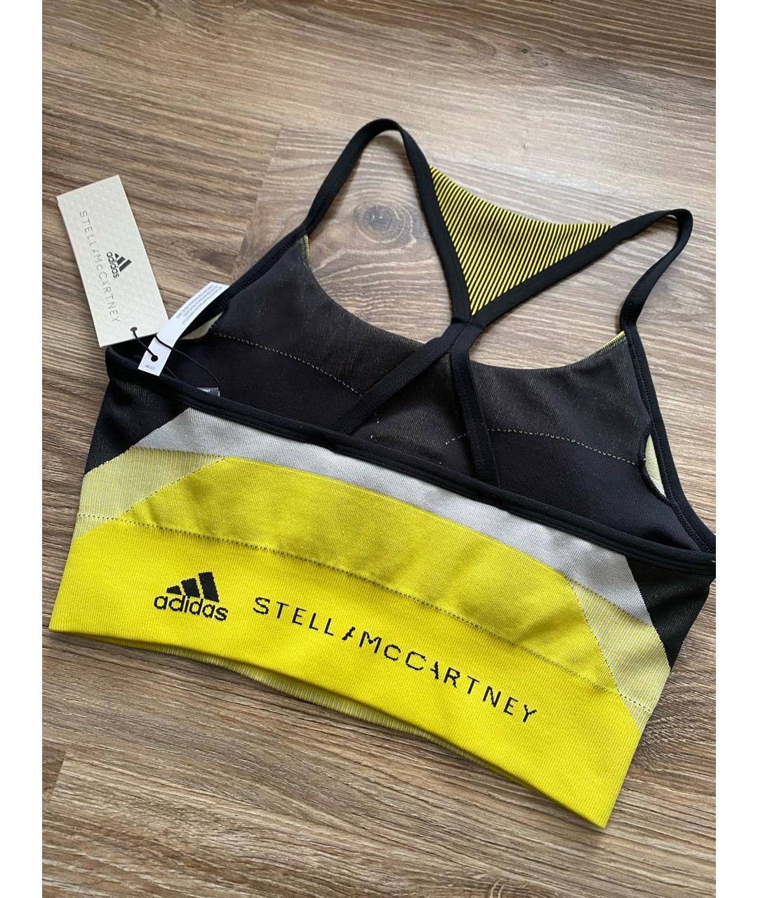 ADIDAS BY STELLA MCCARTNEY Желтая полиэстеровая майка, фото 6