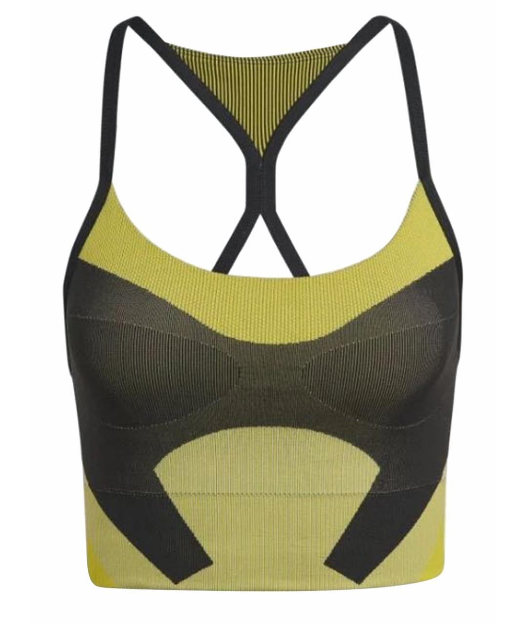 ADIDAS BY STELLA MCCARTNEY Желтая полиэстеровая майка, фото 1