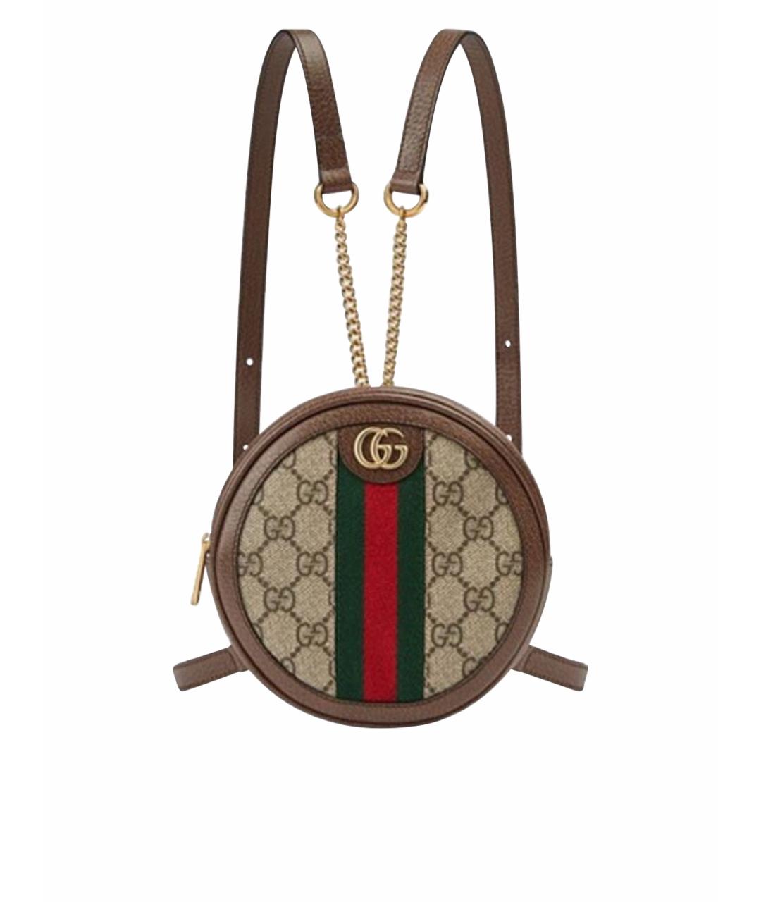 GUCCI Коричневый рюкзак, фото 1