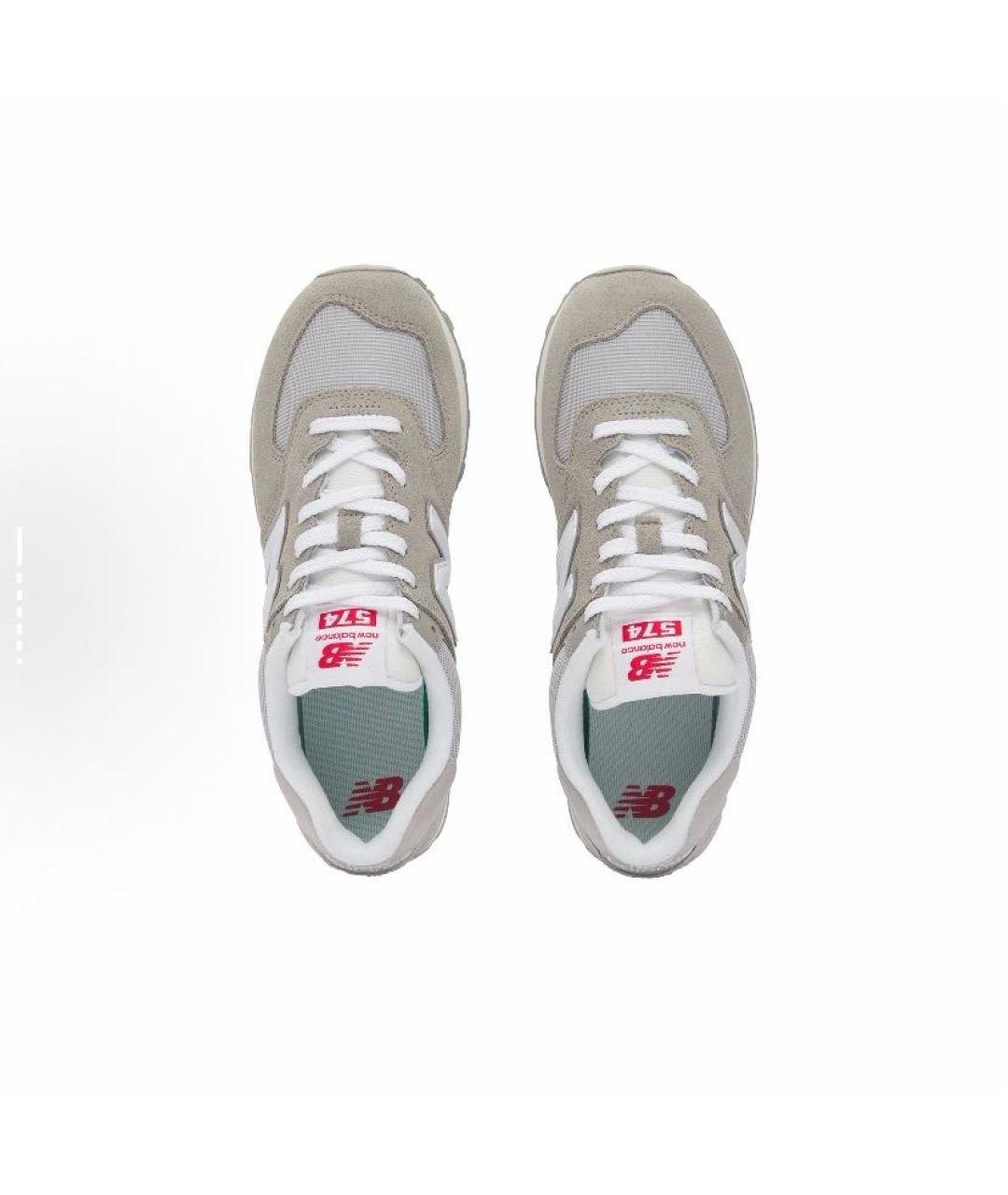 NEW BALANCE Серые замшевые кроссовки, фото 6