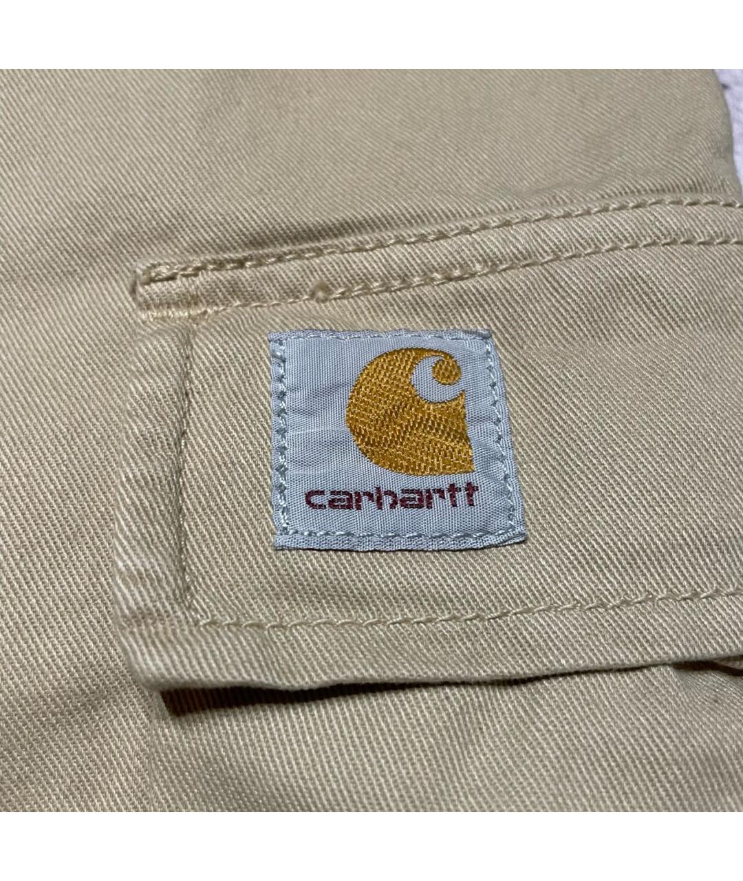 CARHARTT Бежевые хлопковые прямые джинсы, фото 8