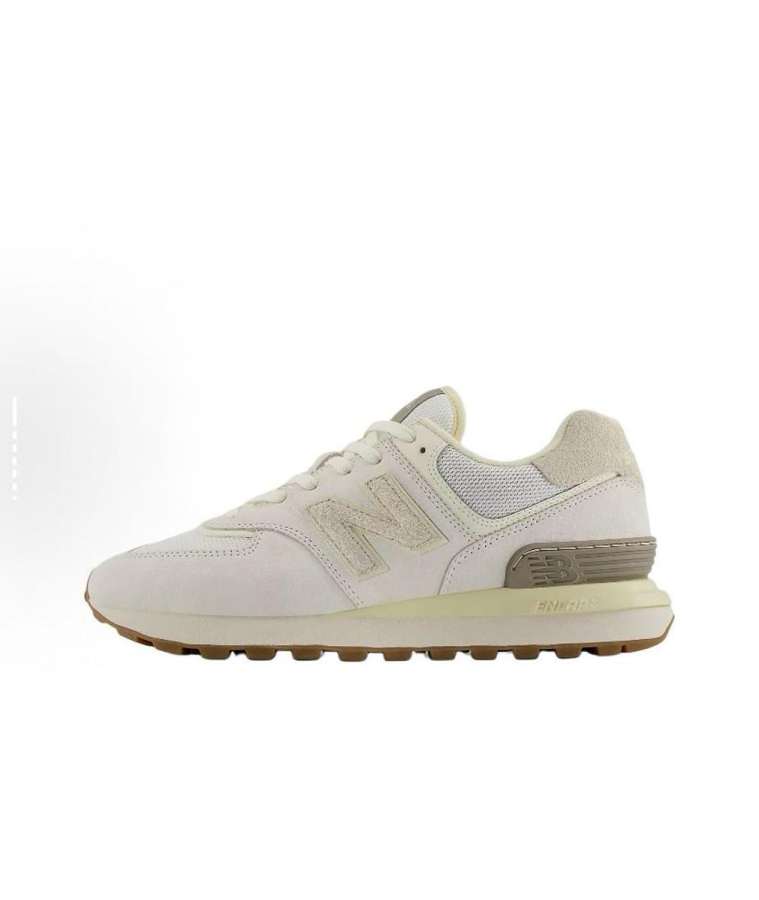 NEW BALANCE Бежевые кожаные кроссовки, фото 3