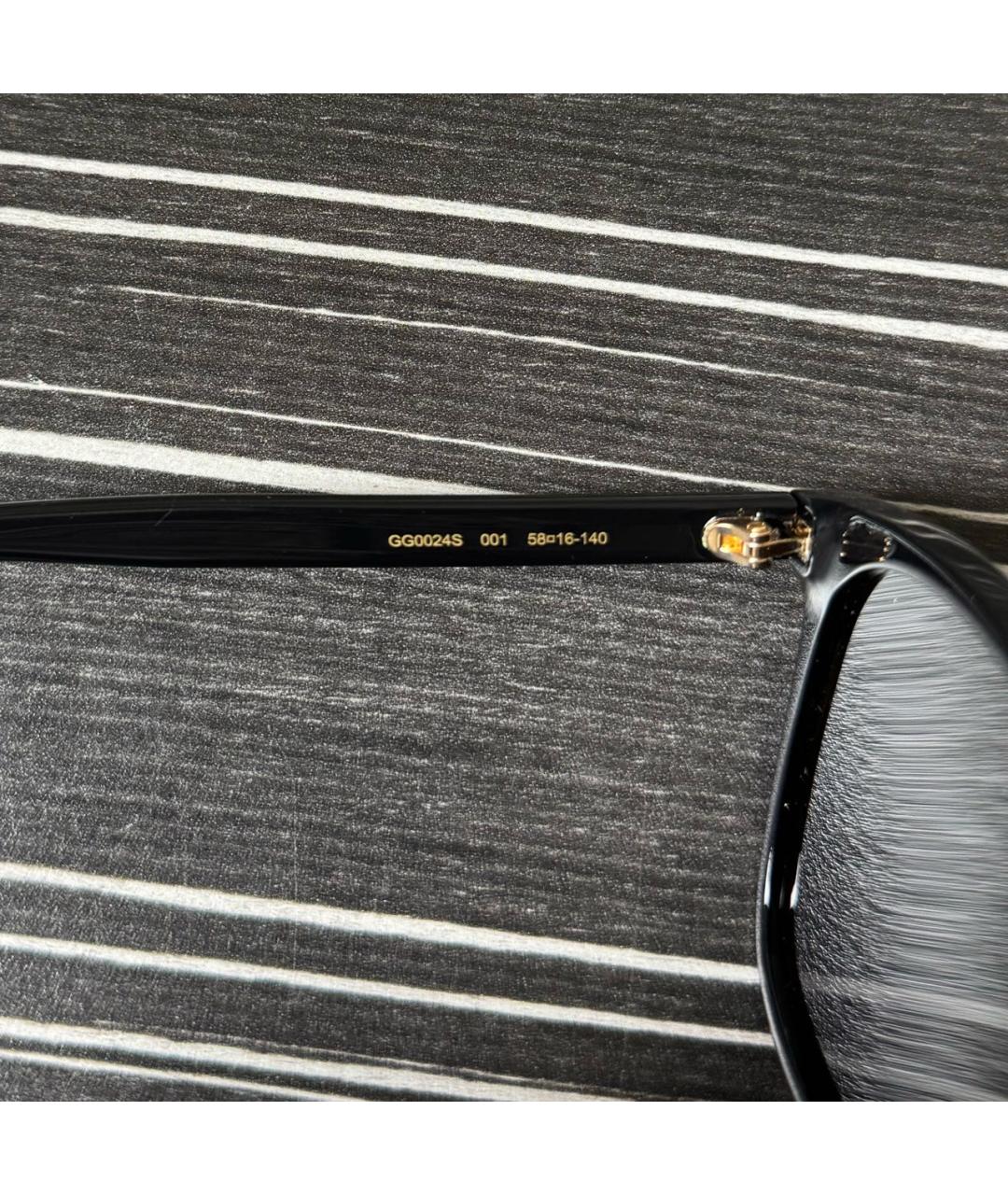 GUCCI Черные пластиковые солнцезащитные очки, фото 3