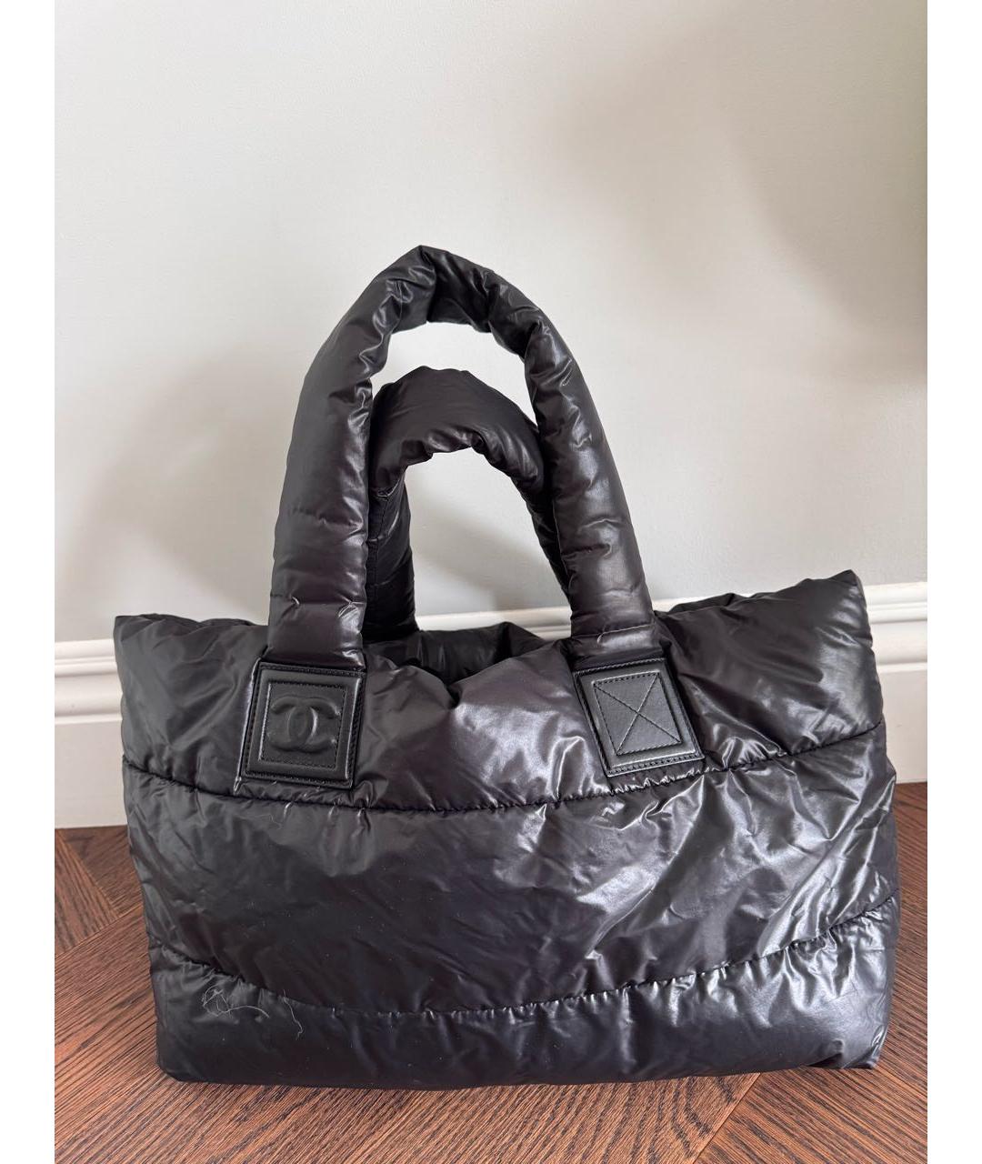 CHANEL Черная сумка тоут, фото 9