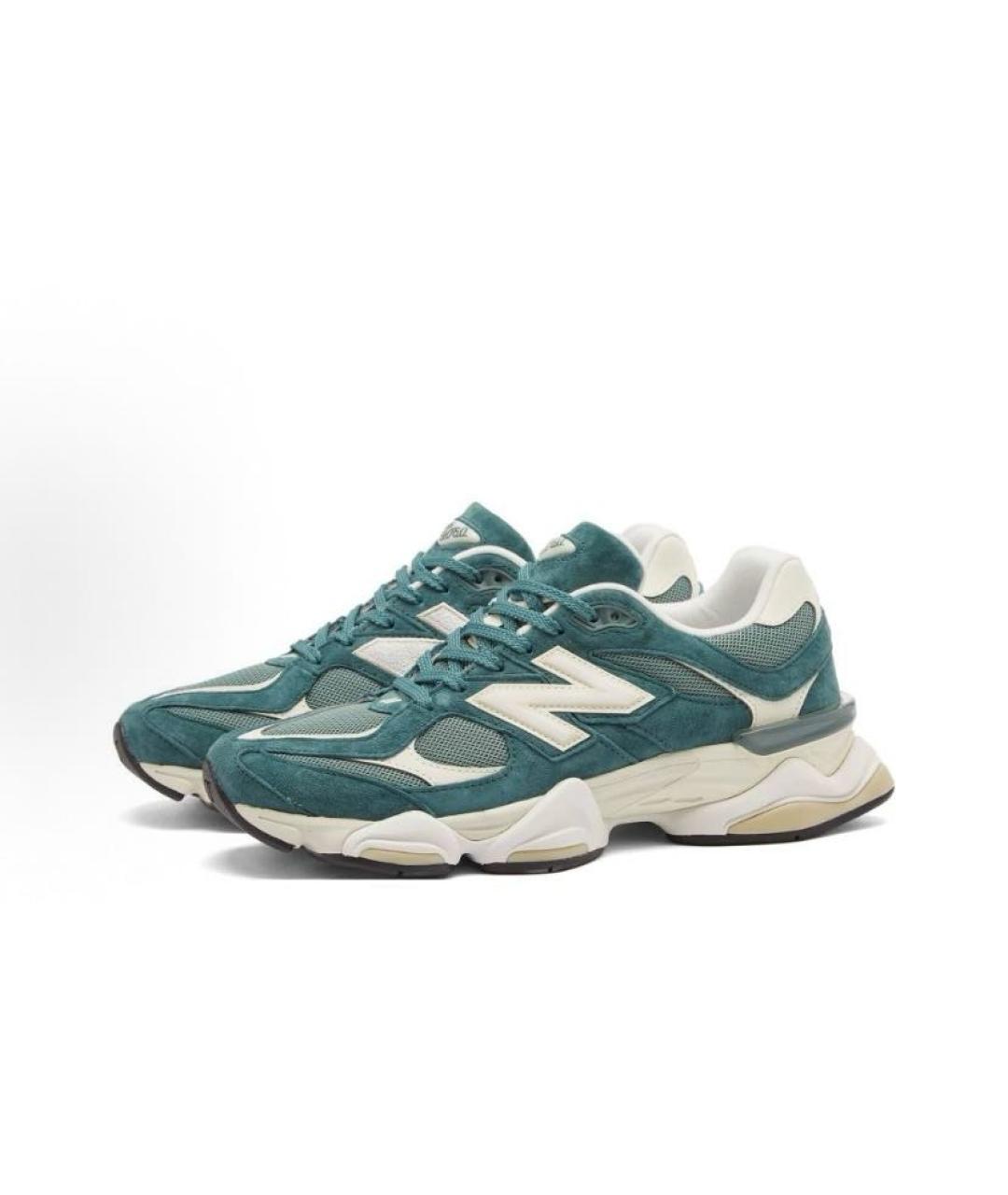 NEW BALANCE Зеленые замшевые кроссовки, фото 3