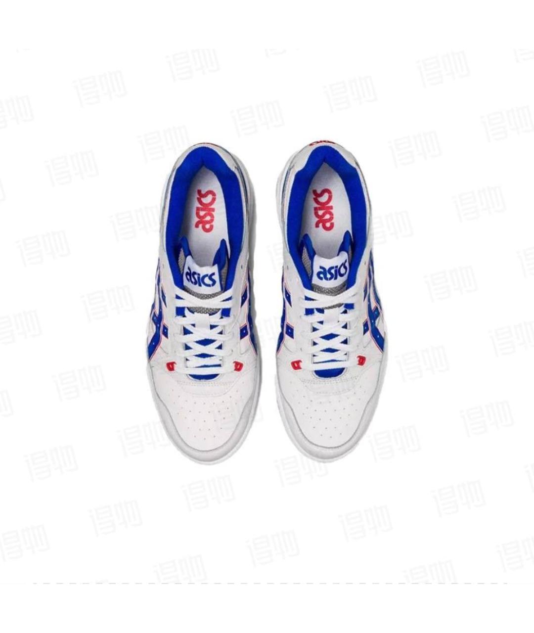 ASICS Белые низкие кроссовки / кеды из искусственной кожи, фото 5