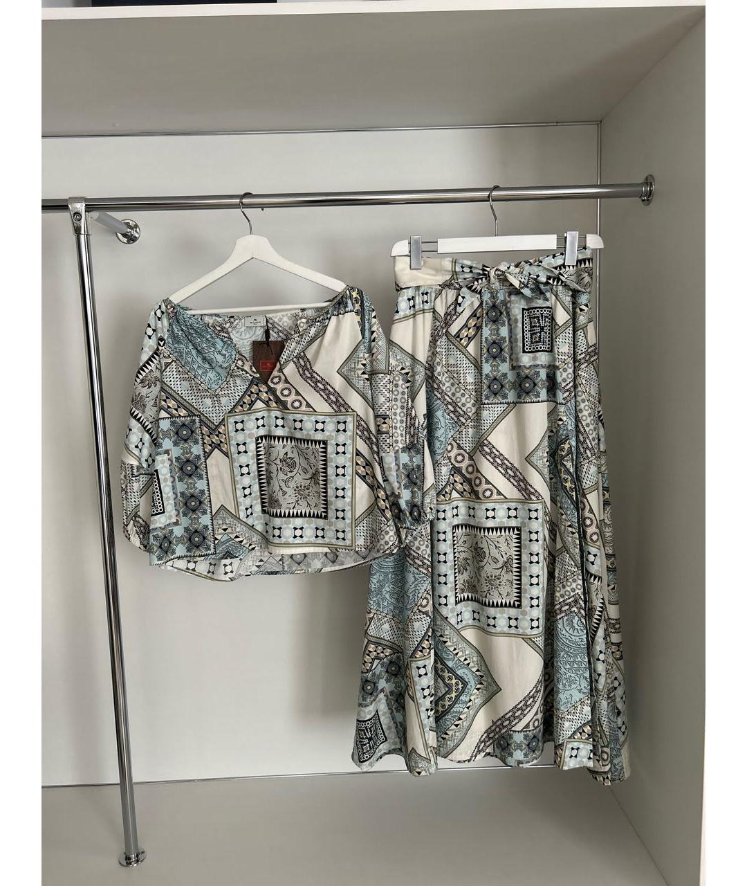 ETRO Мульти хлопковый костюм с юбками, фото 5