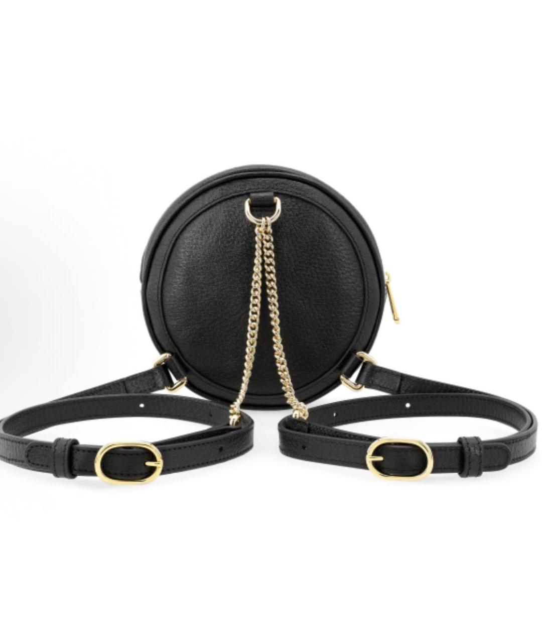 GUCCI Черный кожаный рюкзак, фото 6